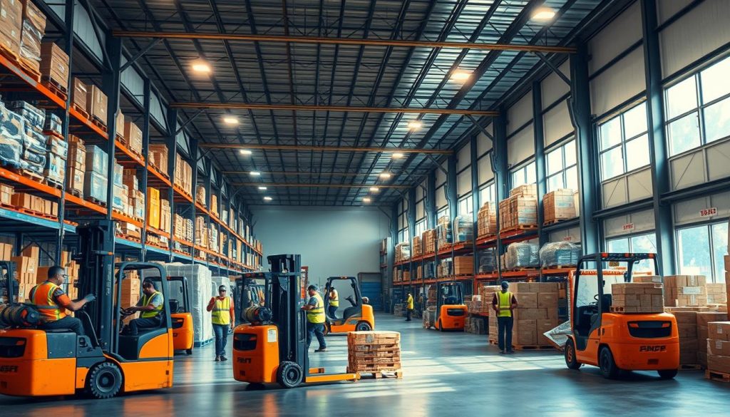 jobs in the US warehouse and logistics sector